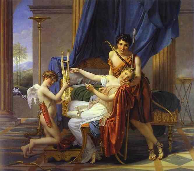 Sappho And Phaon by Jacques-Louis David